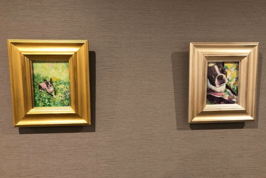 Painting of a dog