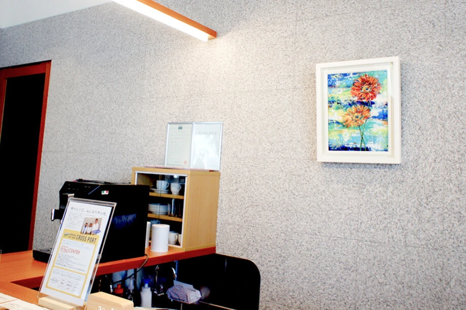 Painting in the Cross Port lobby