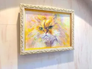 [Pet commission] Painting a cat now over the rainbow bridge